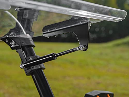 Superatv Scratch Resistant Flip Windshield For Polaris Rzr (See Fitment) | Usa Made | Made Of 1/4” Polycarbonate- 250X Stronger Than Glass | Can Be Closed, Vented, Or Fully Open! #TOP7