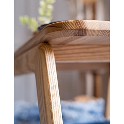 Table basse bois zen petite table d'appoint salon baie vitrée - 6