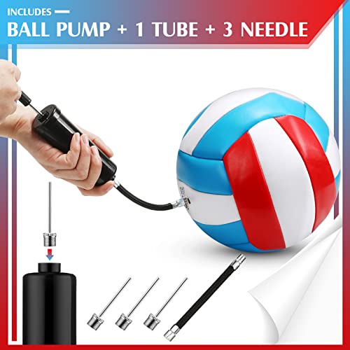 12 Pieces Size 5 Recreational Volleyballs With Air Pump Regulation Soft Volleyball Balls For Outdoor Or Indoor Play Waterproof Water Volleyball Bulk For Beginner Gym Training Beach Swimming Pool Game #TOP2
