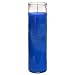 Blue Glass Jar Prayer Candle, Premium Wax Candles, Great for Sanctuary, Vigils, Prayers, Blessing (1 Unit)