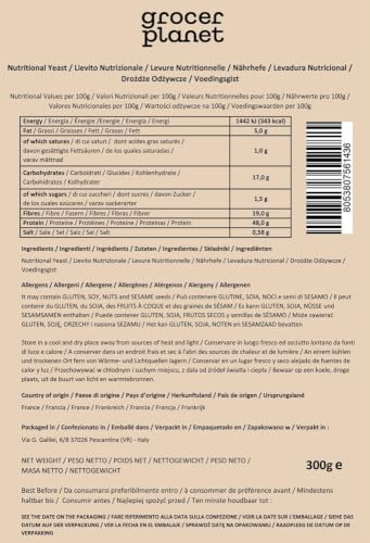 Grocer Planet - Nährhefe Flocken (300g) | Nutritional Yeast Flakes