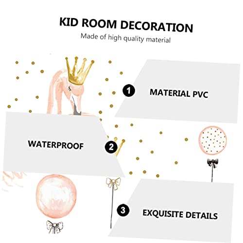 Animal Wall Stickers 1Pc Wall Sticker Nursery Decals Windows Sticker Wall Decals Decor For Home Baby Room Wall Decals Bird Decals For Walls Wall Mural Crown Sticker Balloon Decal #TOP3