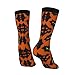 XZDWPY pattern of fox Unisex Mid-Calf Socks 2 Black-1 Polyester Skin-Friendly Moisture-Wicking Fashionable Crew Socks