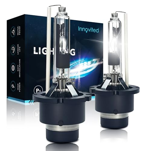 Innovited D2R HID Xenon Headlight Bulbs 6000K Cool White 85126UB 66250 85126WX Replacement Lights - Pack of 2