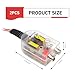 XIZAKEE 2 PCS Car Audio RCA Converter, Automobile Line Output Subwoofer, Speaker to RCA High Low Level Converter, Universal for Most Cars, Trucks, SUVs (Multicolored)