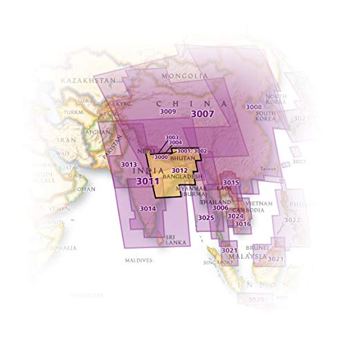India Northeast Map (National Geographic Adventure Map, 3012)