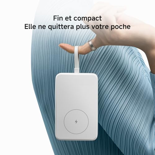 Xiaomi 33W Magnetic Power Bank 10000mAh (Câble intégré) Gris