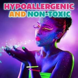 Kraze FX Dome Stroke - Bright Neon (25 gm), Water Activated, Professional UV Glow Blacklight Reactive Face and Body Painting Rainbow Cakes, Hypoallergenic, Safe, 1-Stroke Split Cake - Image 8