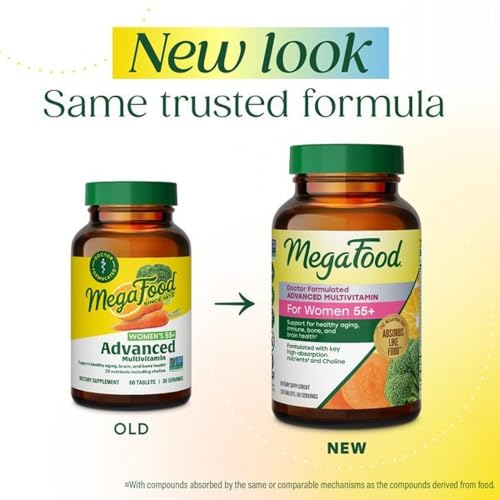 MegaFood Advanced Multivitamin for Women 55+ Doctor Formulated, 60 Tablets - image 2