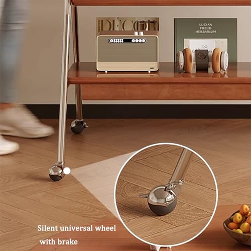 Soporte móvil para TV con ruedas y estante ajustable miniatura 5
