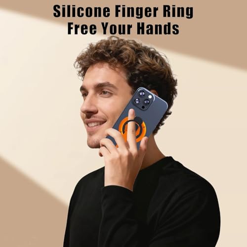 Image of Zitel for MagSafe Double-Sided Magnetic 360 Rotatable Phone Grip Finger Ring Holder Stand Compatible with iPhone 17 16 15 14 13 12 Pro Max, Samsung, Pixel 10 & Android Smartphones