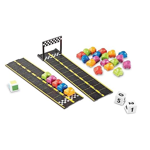 Set de actividades de matemáticas con minicoches de Learning Resources