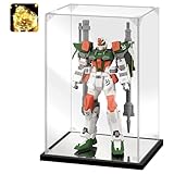 Instnovny Acrylic Display Case for Collectibles Assemble Acrylic Display Box for Robot Gundam Model Clear Acrylic Case for Display Toys Memoribilia Action Figures(Black,13.8*9.8*21.7 inch)