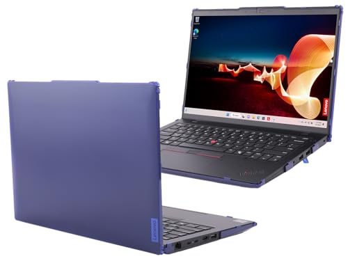 Funda mCover para Lenovo ThinkPad L14 Gen 5 carcasa antigolpes con pies plegables azul 14 pulgadas