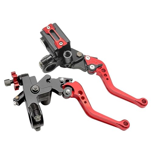 Cilindro de freno delantero y maneta de embrague de aluminio mecanizado CNC para moto universal 4