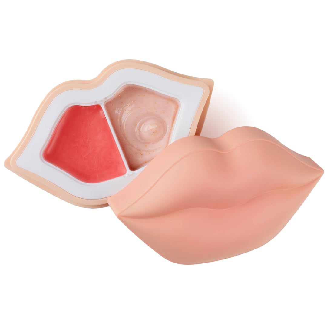 Amazon.com: KOCOSTAR Peach Duoduo Lip Scrub and Lip Oil Cream Set
