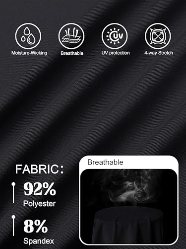 Magcomsen MCS-L22W672-441-BLACK-XL Upf 50+ Long Sleeve Polo Shirts thumb #3