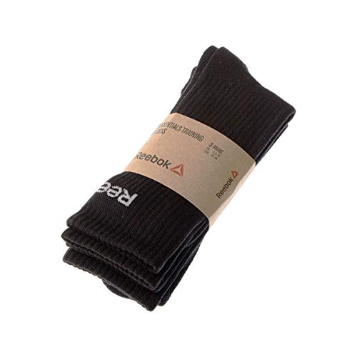 Reebok Calcet�n Hasta la pantorrilla - 3 pack - Sin tejido de rizo - Tenis - Noir - Essentials training crew - 40/45