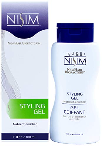 NISIM NewHair BioFactors Styling Gel - Nutrient-rich Styling Gel Formulated To Provide Superior Hold, Maximum Protection And Deep Nourishment (6 Ounce / 180 Milliliter)