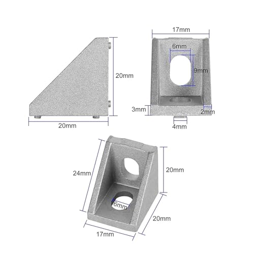 Support d'angle d'extrusion d'aluminium rigide à angle droit pour assemblage de précision 90°