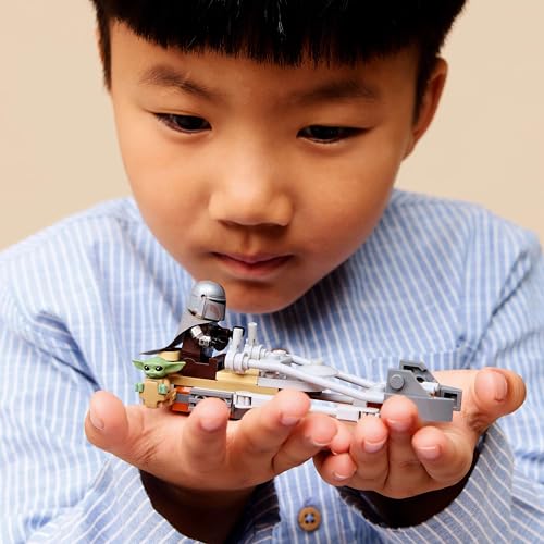 Image of LEGO Star Wars The Mandalorian & Grogu's Speeder Bike Toy Building Set for Ages 6+ - 75436