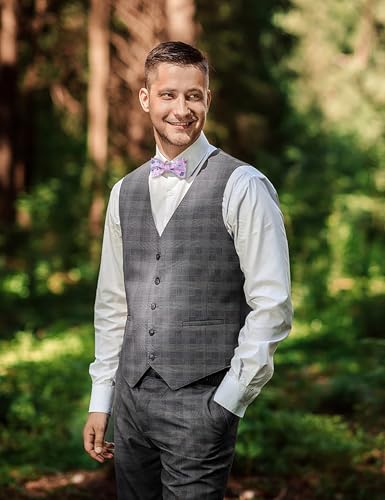 Image of Alizeal Mens 2pcs Floral Pattern Bow Tie Set