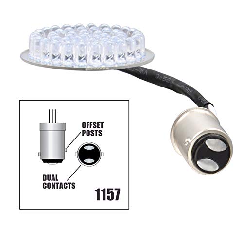 PBYMT Turn Signal Light LED Bulb 1157 Front Rear Running Tail Light 2 Inches Bullet Style Compatible for Harley Touring Road King Street Electra Glide 1986-2020