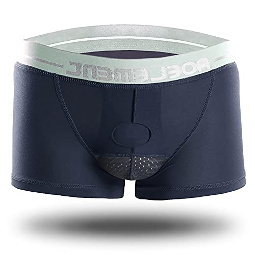 Short de pyjama fantaisie pour homme - Boxer fantaisie respirant et extensible avec pochette - Culotte sexy - Sous-vêtements de Noël pour homme - Boxer fantaisie imprimé animal, gris, XXXXXL