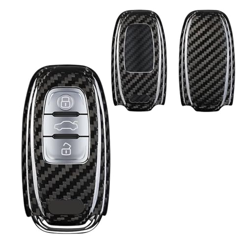 Funda de llave Audi en fibra de carbono forjada para una protección de alta gama