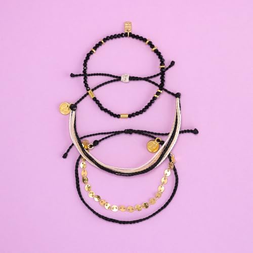 Pura Vida Bracelet Midnight Bracelet Stack, 3 Stackable Bracelets for Women2