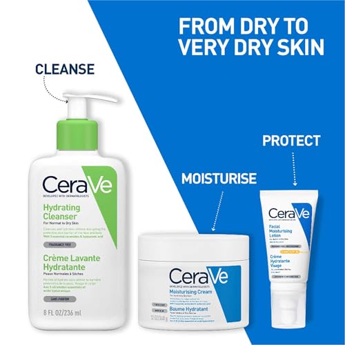 CeraVe Moisturizing Cream For Dry To Very Dry Skin (340gm) - Formulated with 3 Essential Ceramides And Hyaluronic Acid | Non-Comedogenic Moisturizer For Face and Body - Image 7