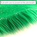 Bianna Emerald Kelly Green Faux Fur Fabric, 60 inches wide options, American Seller, Luxury Shag Shaggy Material for Crafting, Sewing, Costumes, Fursuits, Home Decor (8x8 inches)