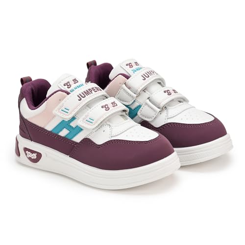 Image of G&D Jumpers Unisex Kids Shoe with Memory Foam EVA Sole | Leather Rexine Upper Breathable, Lightweight | Comfortable & Durable Stylish Indoor & Outdoor | Casual Sneakers