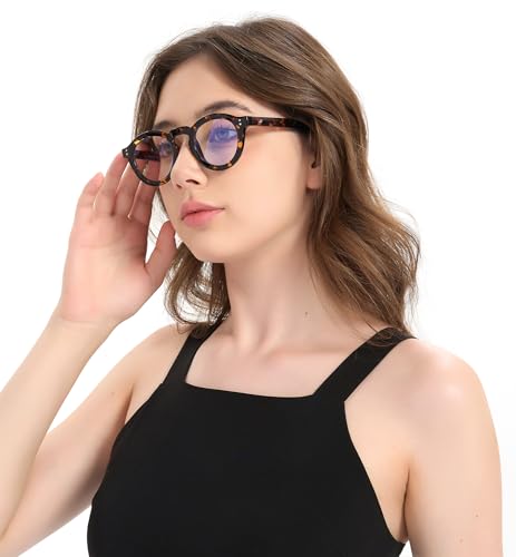 Image of Blue Light Blocking Glasses for Women Men, Square Thick Frame Anti Eyestrain & UV Glare JF6218