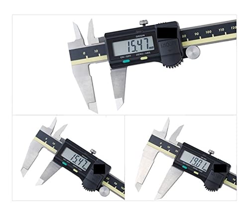 Calibrador digital de 6 pulgadas en acero inoxidable con pantalla LCD de alta precisión 3