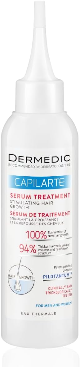 CAPILARTE Hair Growth & Regrowth Stimulating Serum 150ml | Anti-Hair Loss Scalp Treatment with Procapil, Caffeine & Birch Sap | Thicker, Stronger Hair