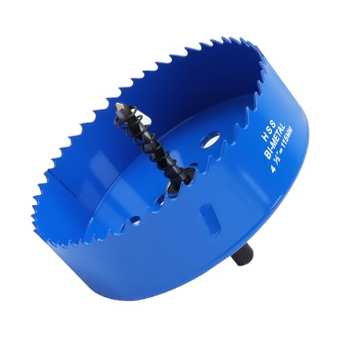 4.5 Inches/115mm Bi-Metal Hole Saw w/Arbor &amp; Pilot Bit