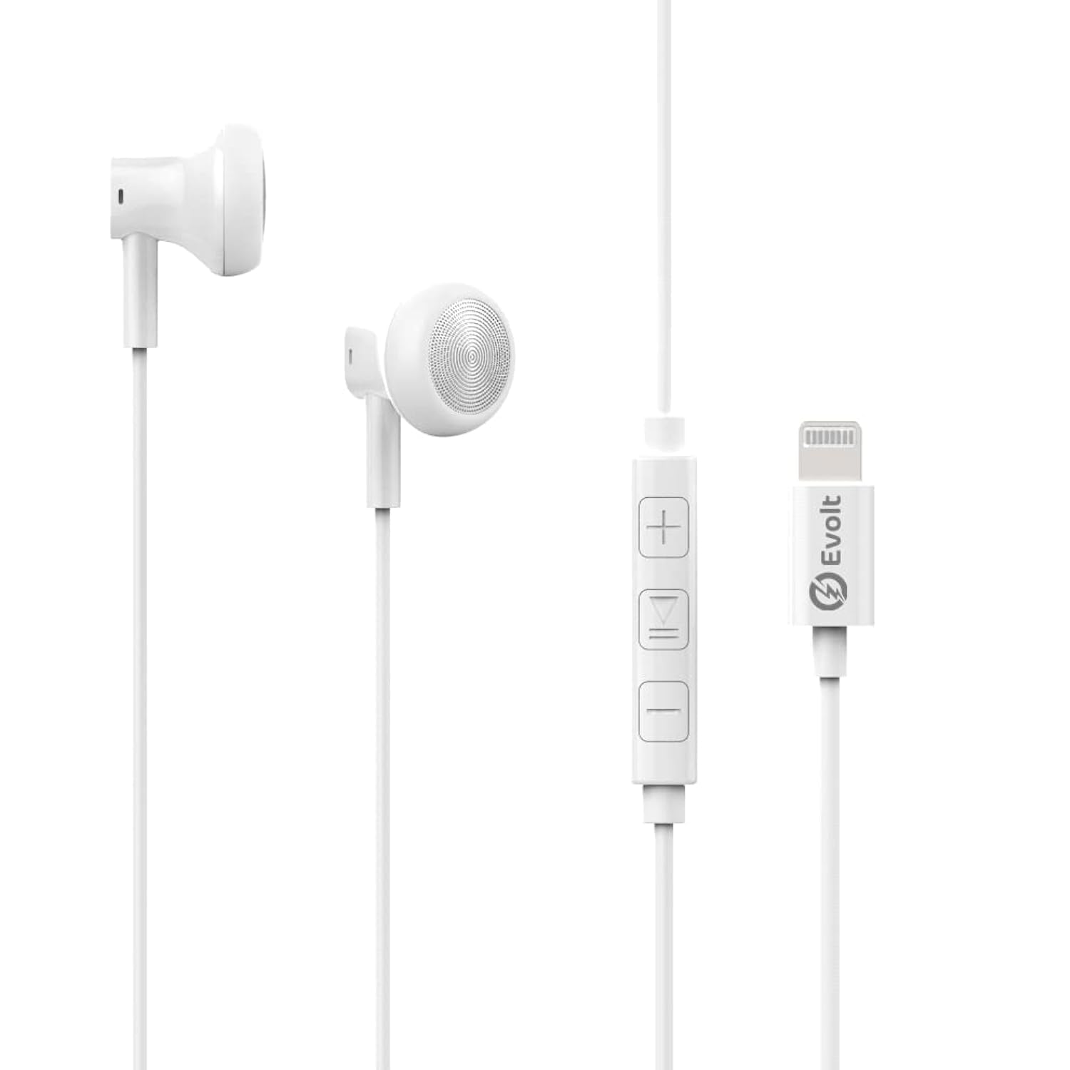 Evolt WSH-300 Wired Stereo Headset MFI WHITE
