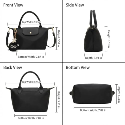 Mini bolso cruzado pequeño para mujer en nylon miniatura 6