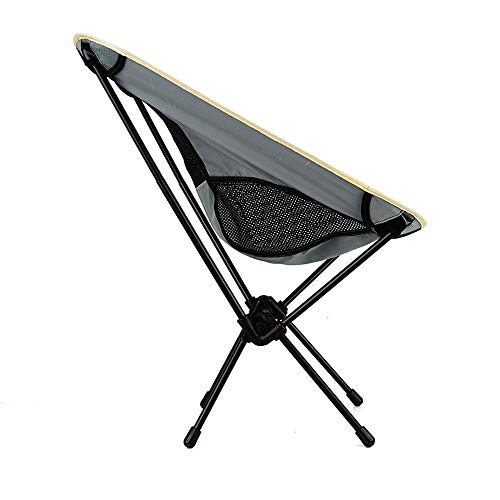 Chaise de camping pliable compacte gris pour jardin et randonnée - 2