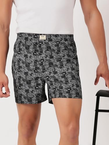 Image of Thomas Scott Men's | Cricket Club | Regular Fit | 100% Cotton | Casual | Woven | Boxer | Shorts | Pack of 3