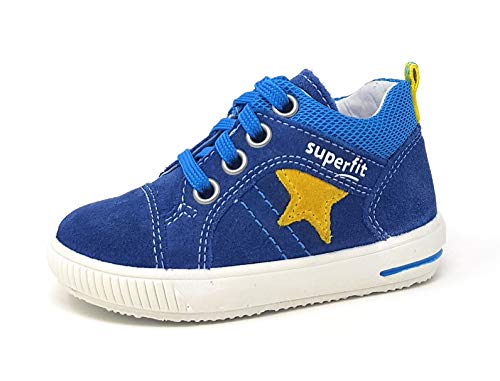 Superfit Unisex Kinder Moppy Lauflernschuh, BLAU/BLAU, 19 EU