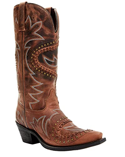 Laredo Tan Twistz Women's 12 inch Snip Toe Western Boots 52390