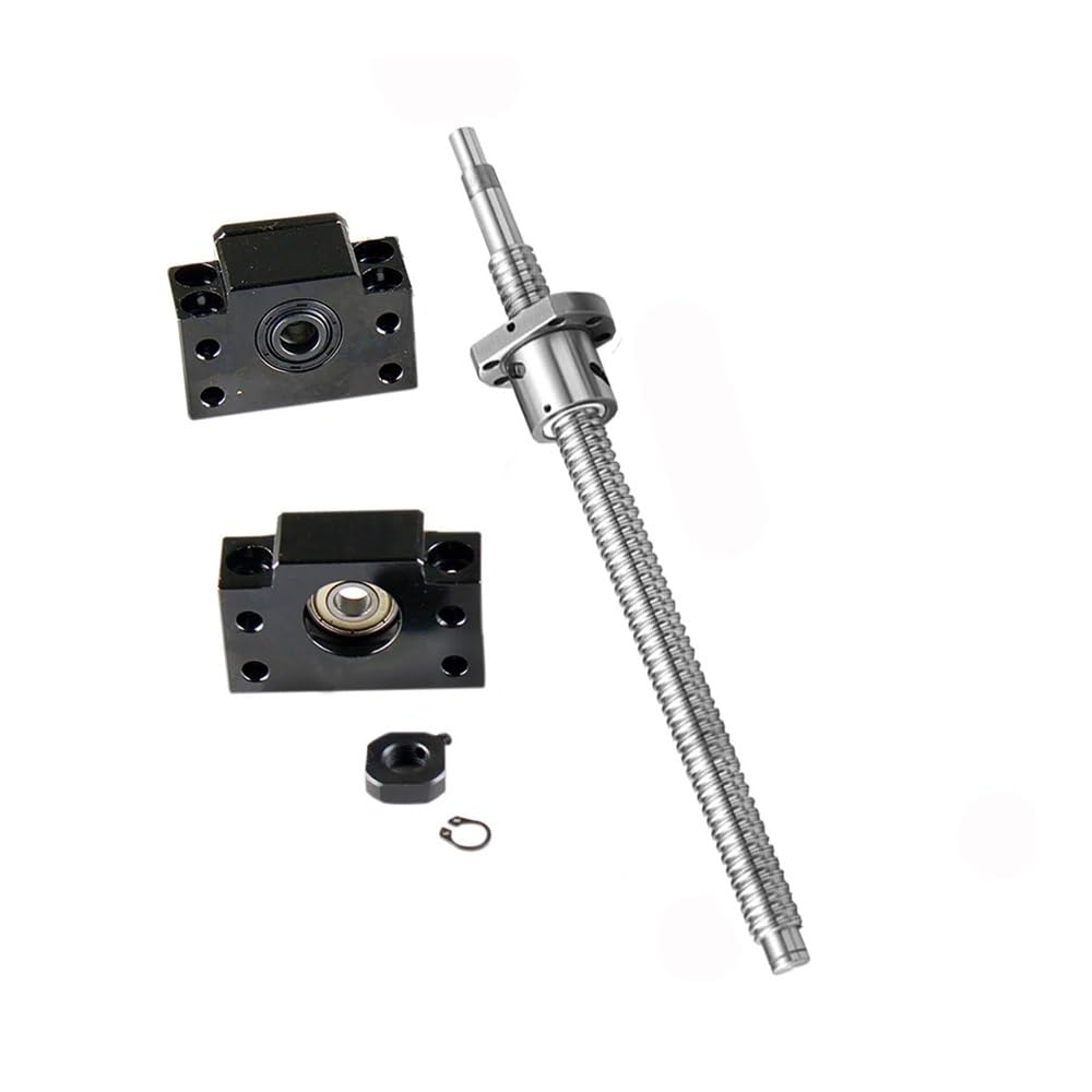 Vite a sfere 1605 SFU1605-250 300 400 450 500 550 600 650 700 750 1000mm Macchina terminale for dado a + supporto for vite a Bk12bf12(750mm)