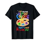 I See Your True Color Autism Painting Palette Puzzle T-Shirt