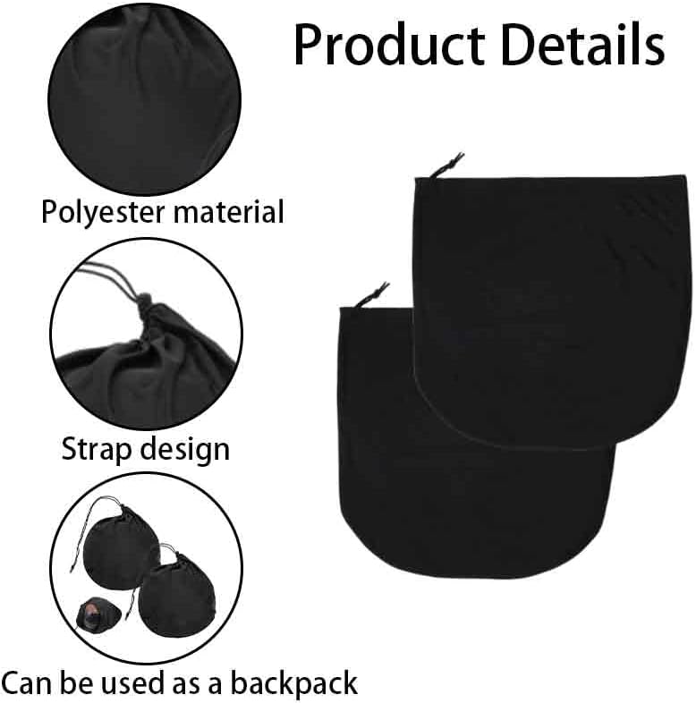 2 Pack Helmet Bags, Motorcycle Helmet Bag Hockey Helmet Bag for Sport Riding, Ski, Snowmobile, Large Size
