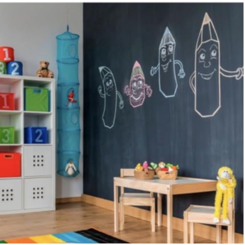 Adesivo Lousa Preto Papel De Parede Vinil Contact Quadro Negro Escrever com giz Fosco Autocolante Re