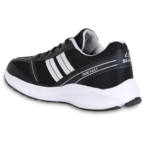 Image of SEAGA Sports Men's Lightweight Sports Running Shoes with Breathable Mesh & Cushioned Sole and Comfortable Shoes
