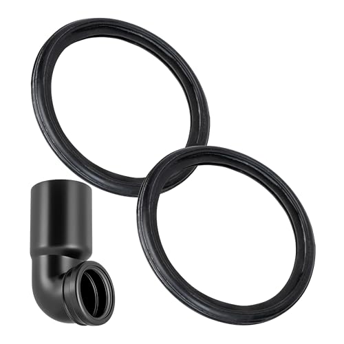 Coude d'évacuation joint, 2 pièces, remplacement pour 387.282.00.1, compatible avec GEBERIT DN90 Kombifix, Duofix coude d'évacuation, liaison mur WC manchon...