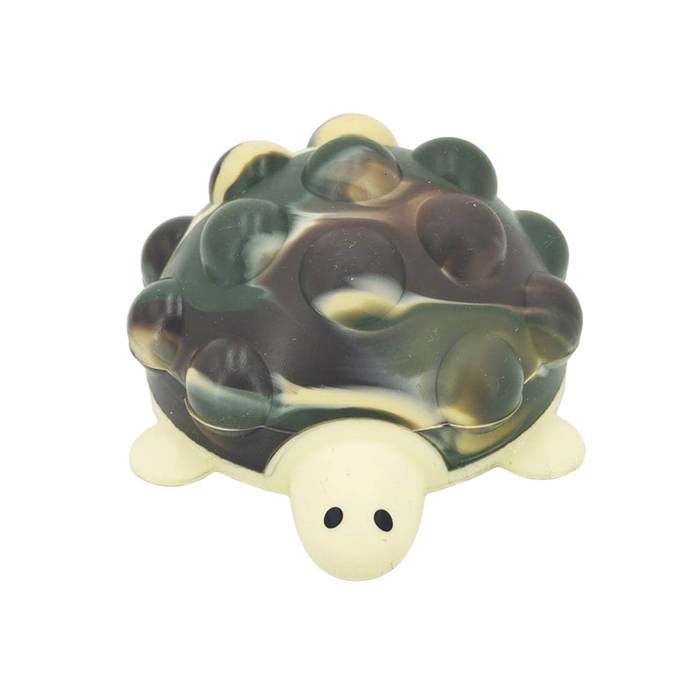 Kangmeile Pop It Turtle Fidget Toys, Easter Basket Stuffers Stretchy Balls Anxiety Relief Fingertip Toy Early Education Brain Development Toy for Kids and Adults